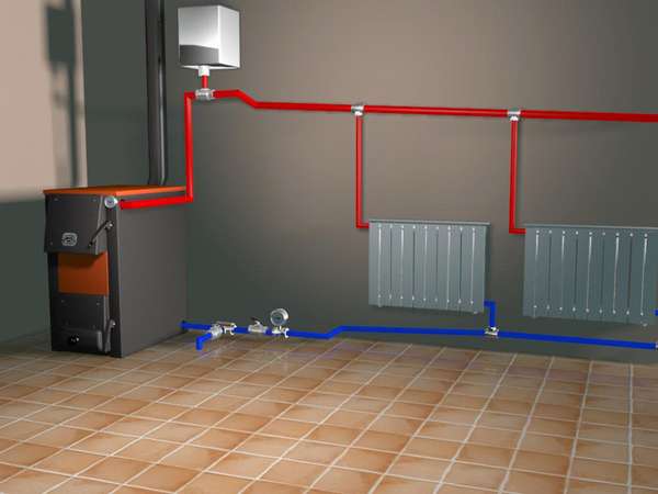 Принцип работы однотрубной системы отопления: схемы разводки и расчеты + пошаговая инструкция по монтажу