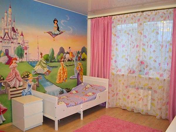 фотообои и детской комнате
