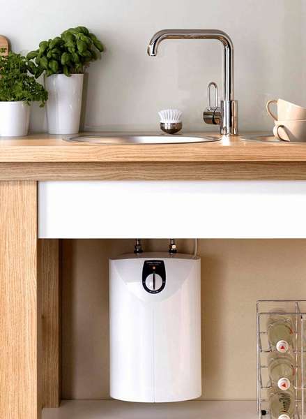 Электрический накопительный водонагреватель под мойкой – отличное решение для небольшой ванной комнаты
