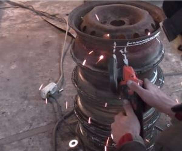 Инструкция по изготовлению буржуйки из колесных дисков своими руками