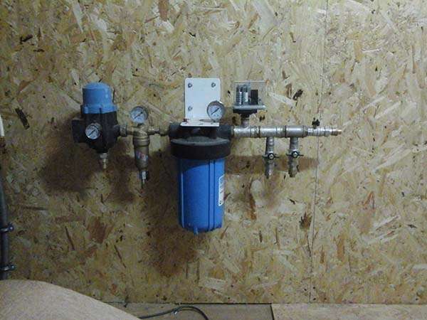 водопроводная система с фильтром